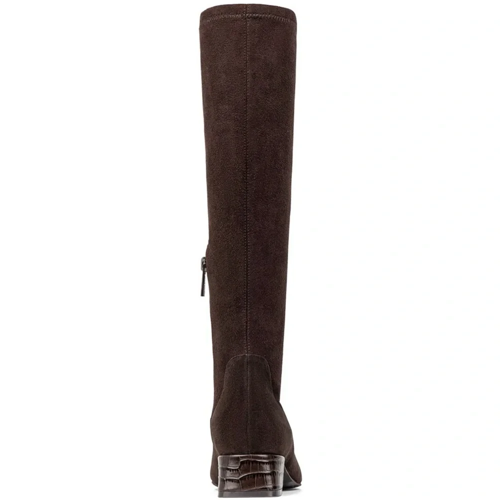 Donald Pliner Regina Brown Suede Boot Size 7 New